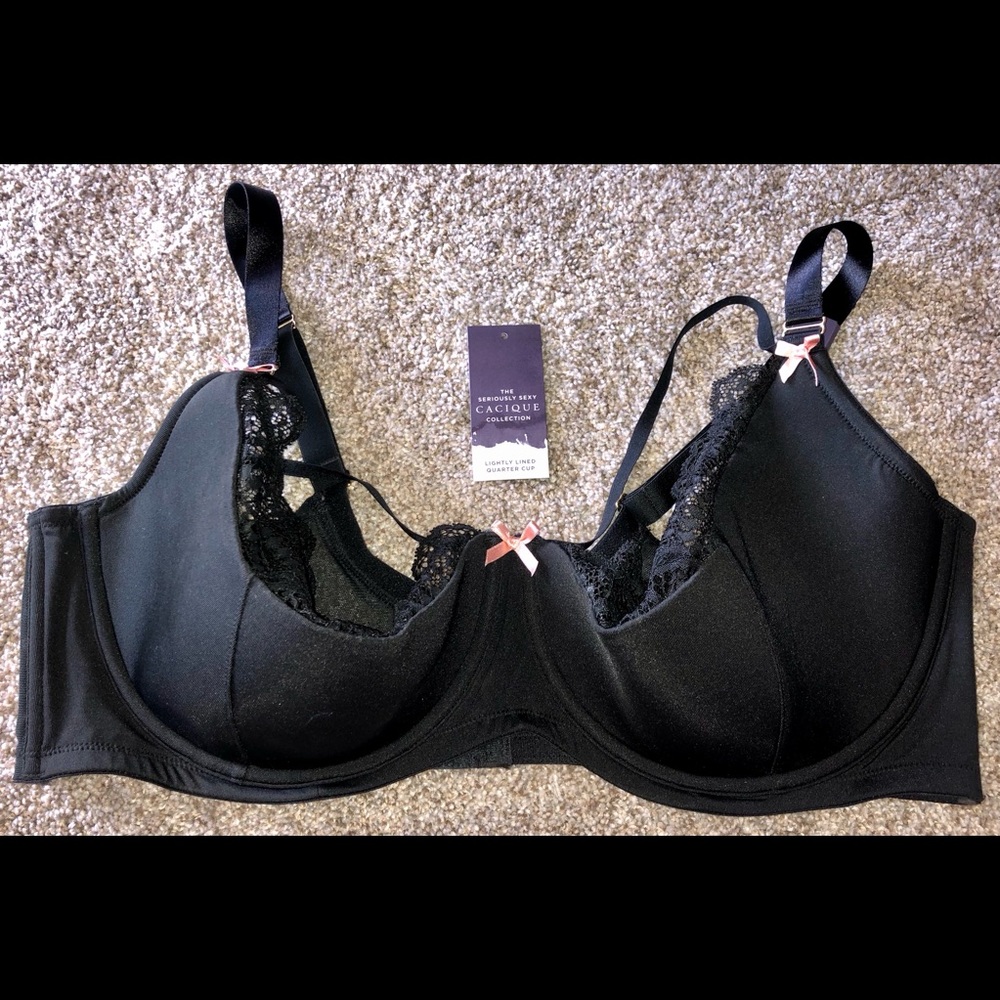 Cacique quarter cup/lace bra 44DDD
